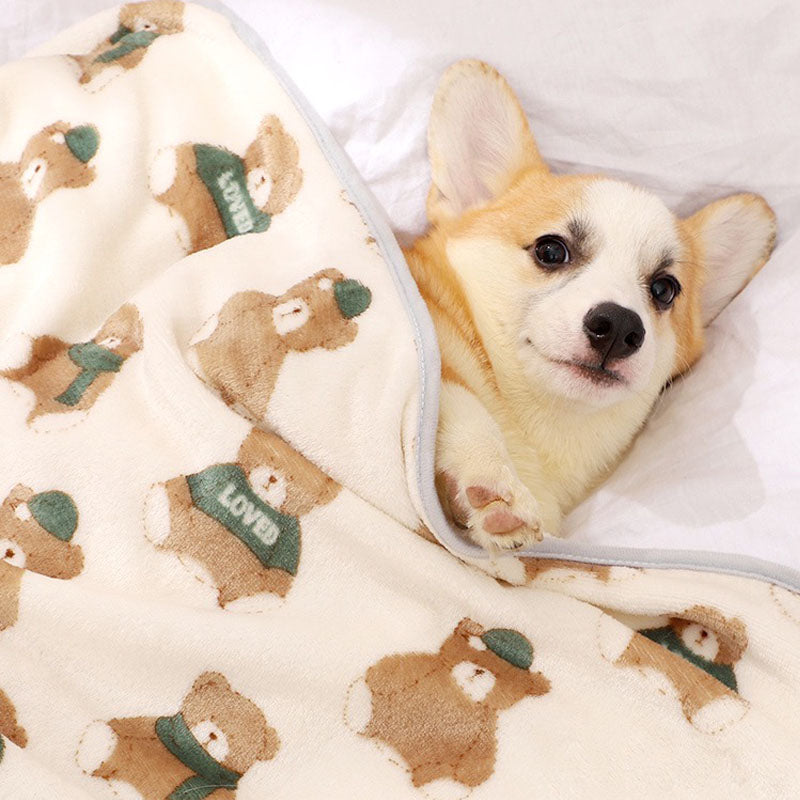 Soft Pet Blanket for Cats - Flannel Cat Kneading Blanket