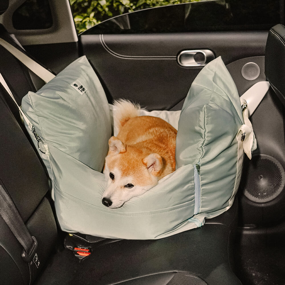 PawsomeRide Waterproof Dog Car Seat Bed - Deluxe, installed in an SUV