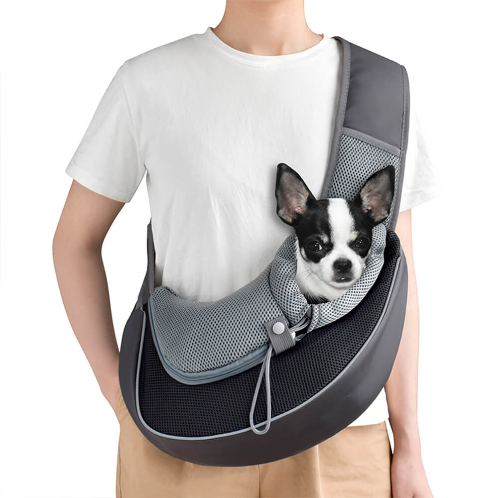ComfyPaws pet carrier with breathable mesh panels and stylish PU leather