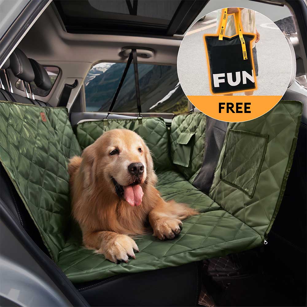 PawsomeRide Dog Back Seat Extender - waterproof pet back seat cover