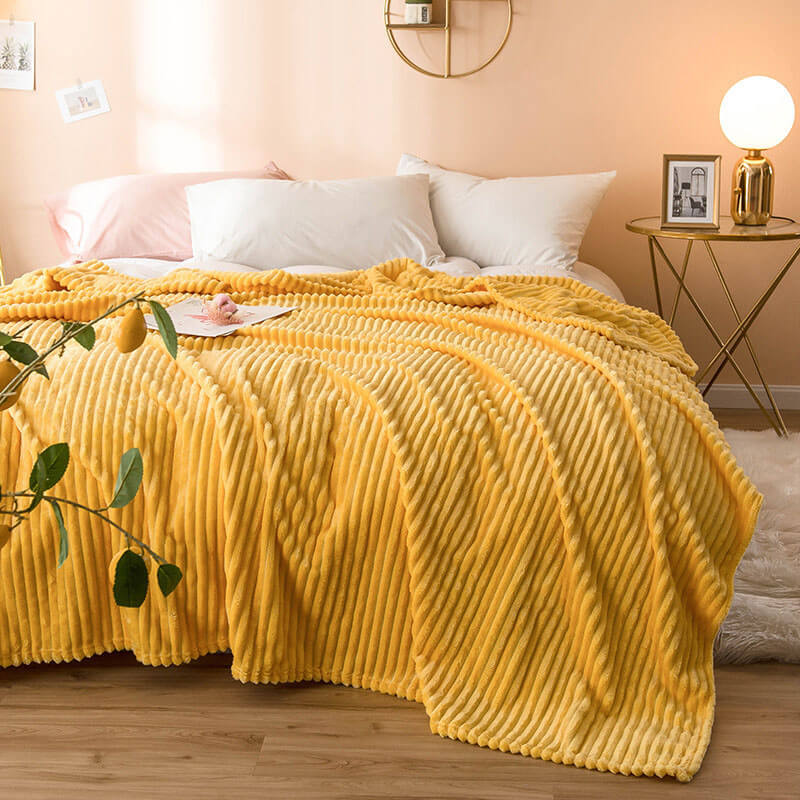 Close-up of milk velvet double-sided blanket texture, showcasing plush softness