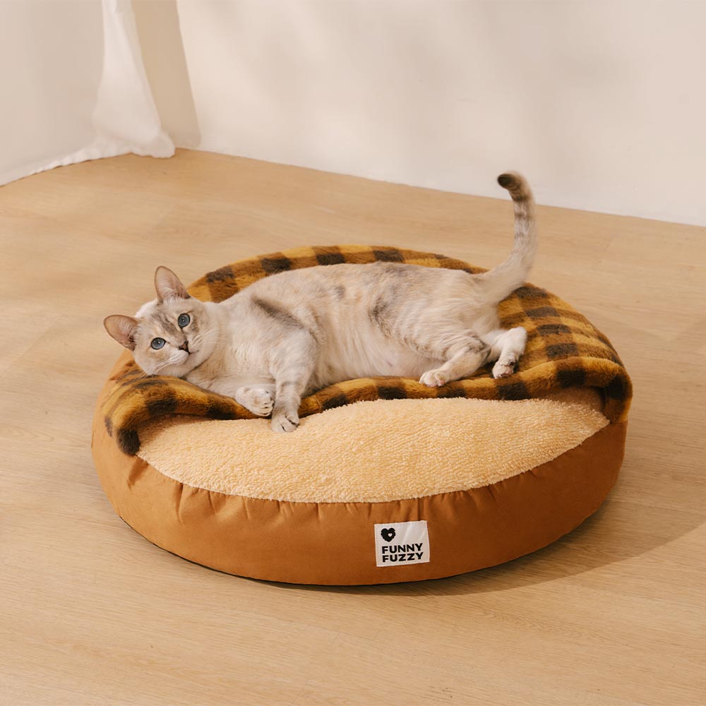 CozyRound Cat Bed - Soft and Washable Sleeping Bag for Cats