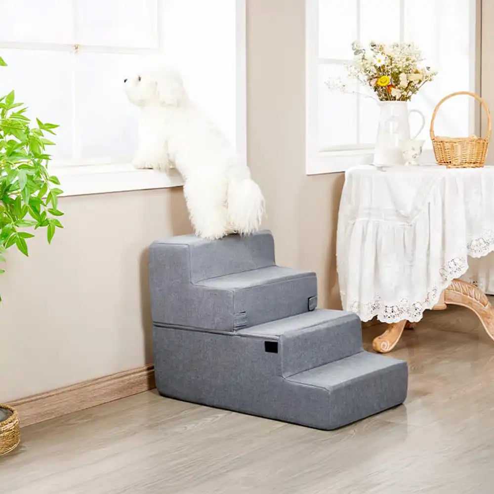 Dog stairs with non-slip surface for senior dogs with arthritis