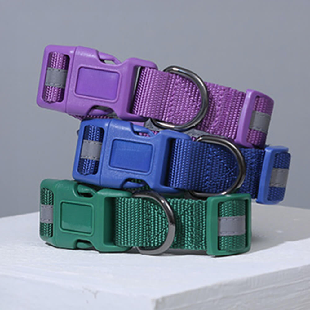 Reflective nylon dog harness with adjustable straps for large dogs