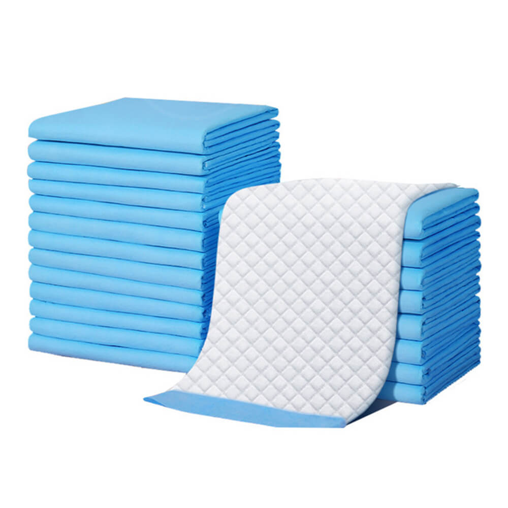 Leak proof puppy training pads in various sizes