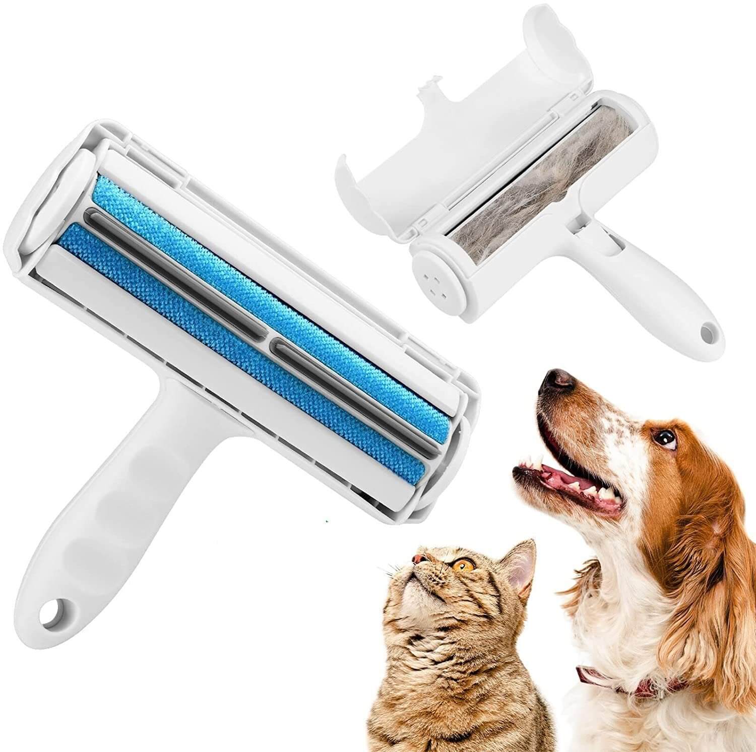 Pet Hair Wizard roller designed for easy cleaning of couches and carpets.