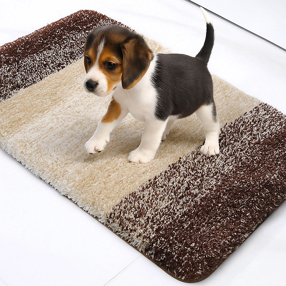 Close-up of PawGuard microfiber surface showing thick, absorbent texture ideal for muddy paws