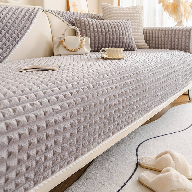 CozyGuard Pet Sofa Cover on a sectional sofa