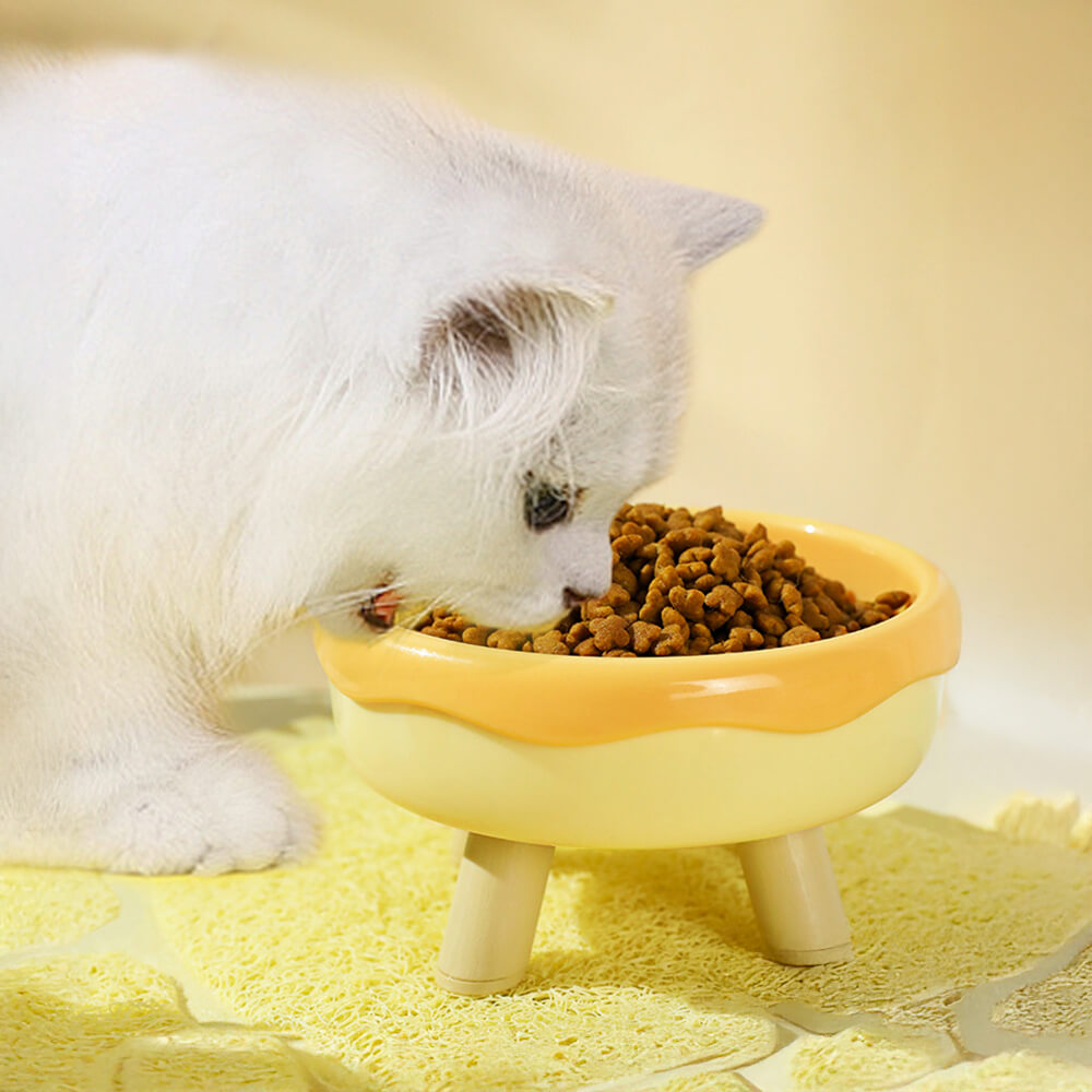 ElevateMeow elevated cat feeder with anti-slip base and raised stand