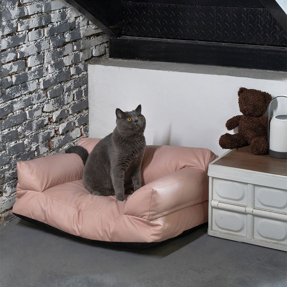 ComfortGuard Waterproof Pet Sofa Bed in a cozy living room setting