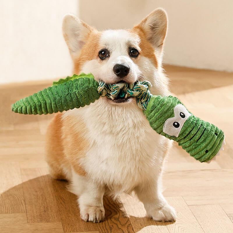 Squeaky dog rope toy featuring an elephant design, perfect for tug-of-war games.